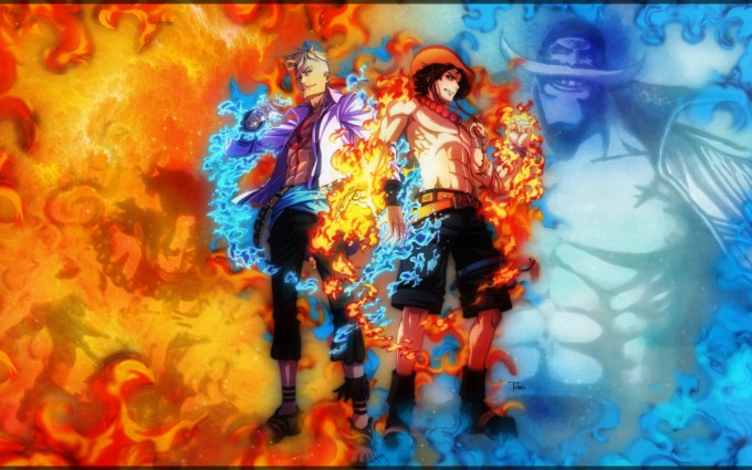 One Piece Portgas D. Ace Wallpapers Downloads A19 - Free cool beautiful 3d manga anime desktop mobile phone Backgrounds wallpapers downloads