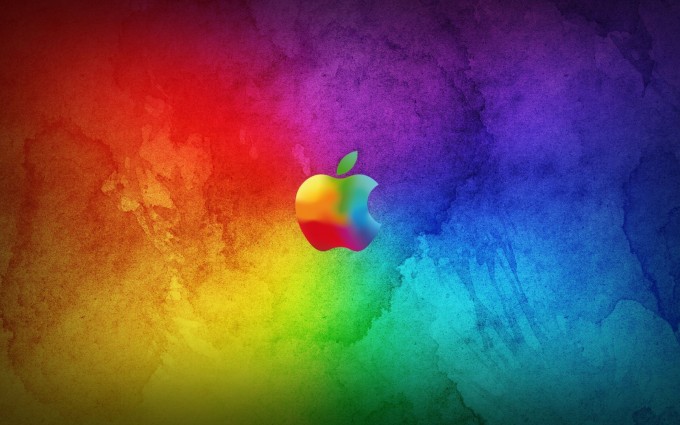 Apple Logo Wallpapers HD rainbow art