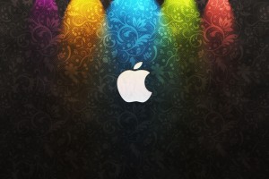 Apple Logo Wallpapers HD rainbow lights