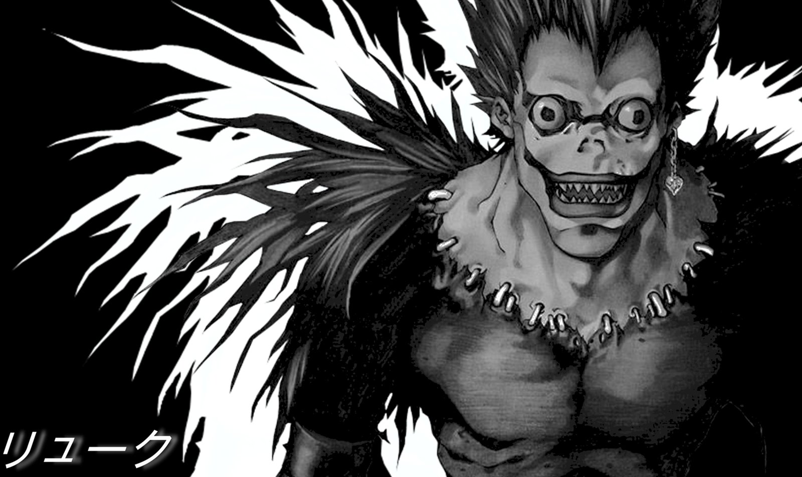 Death Note Wallpapers Ryuk black and white