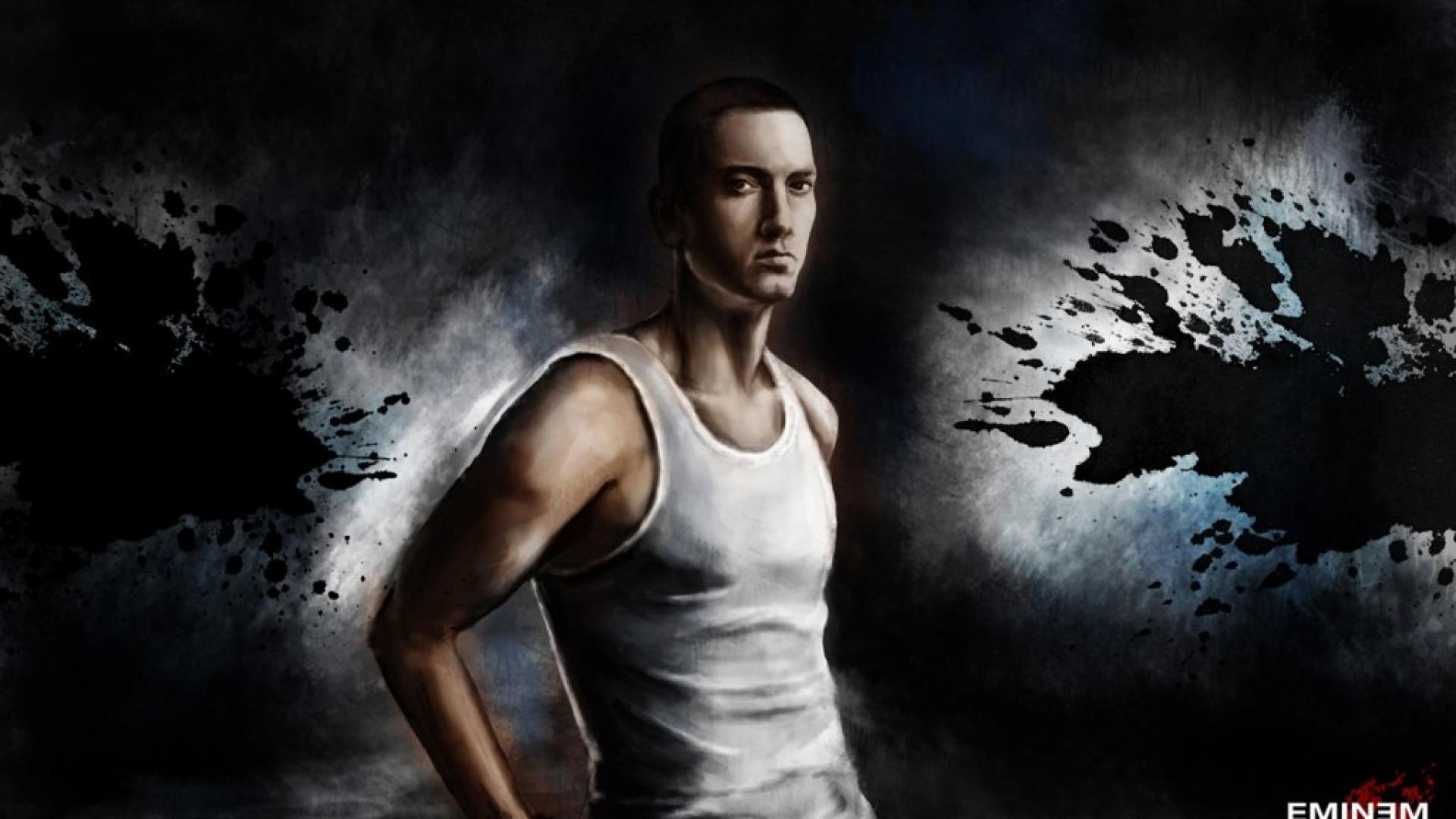 Eminem Wallpapers HD white vest
