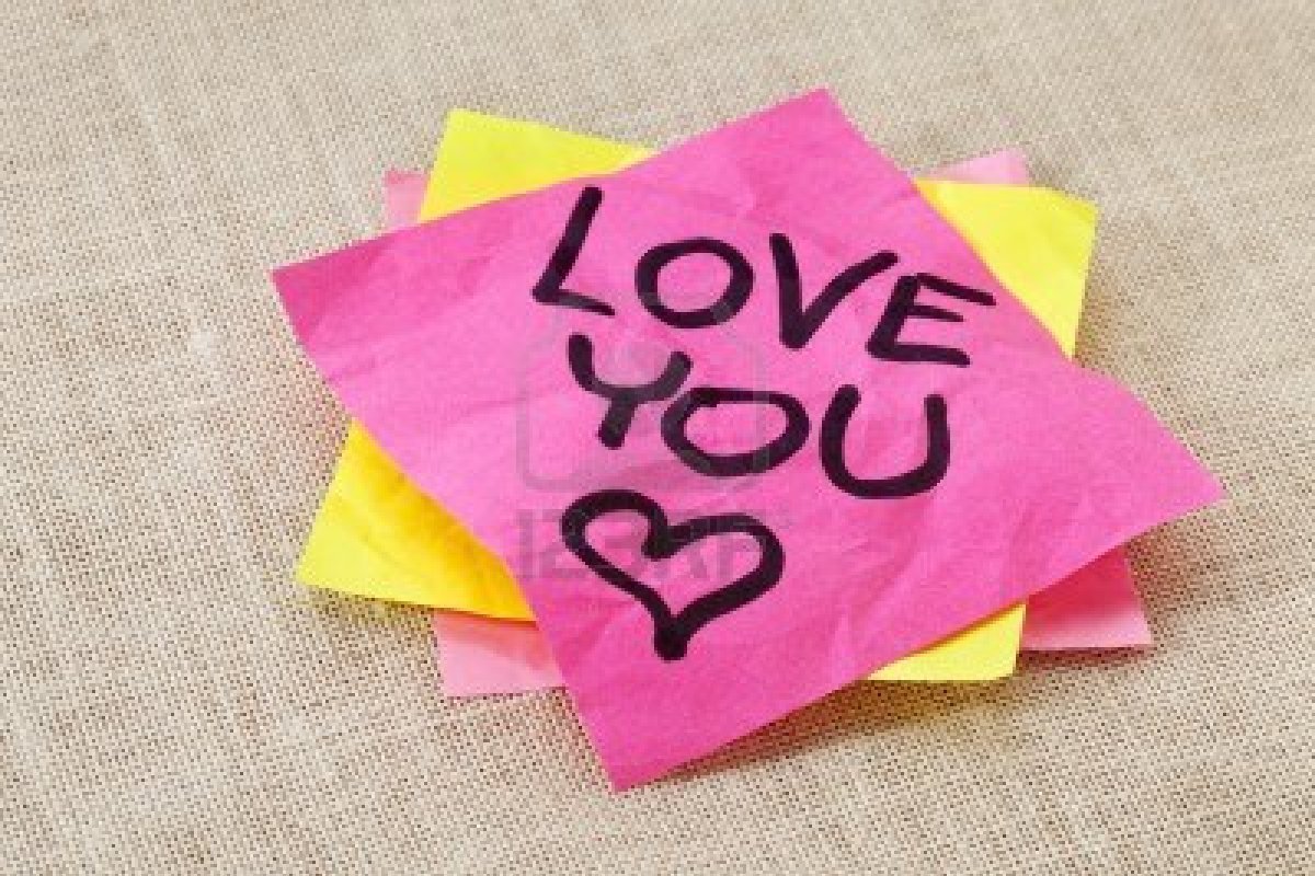 I Love You Wallpapers sticky paper