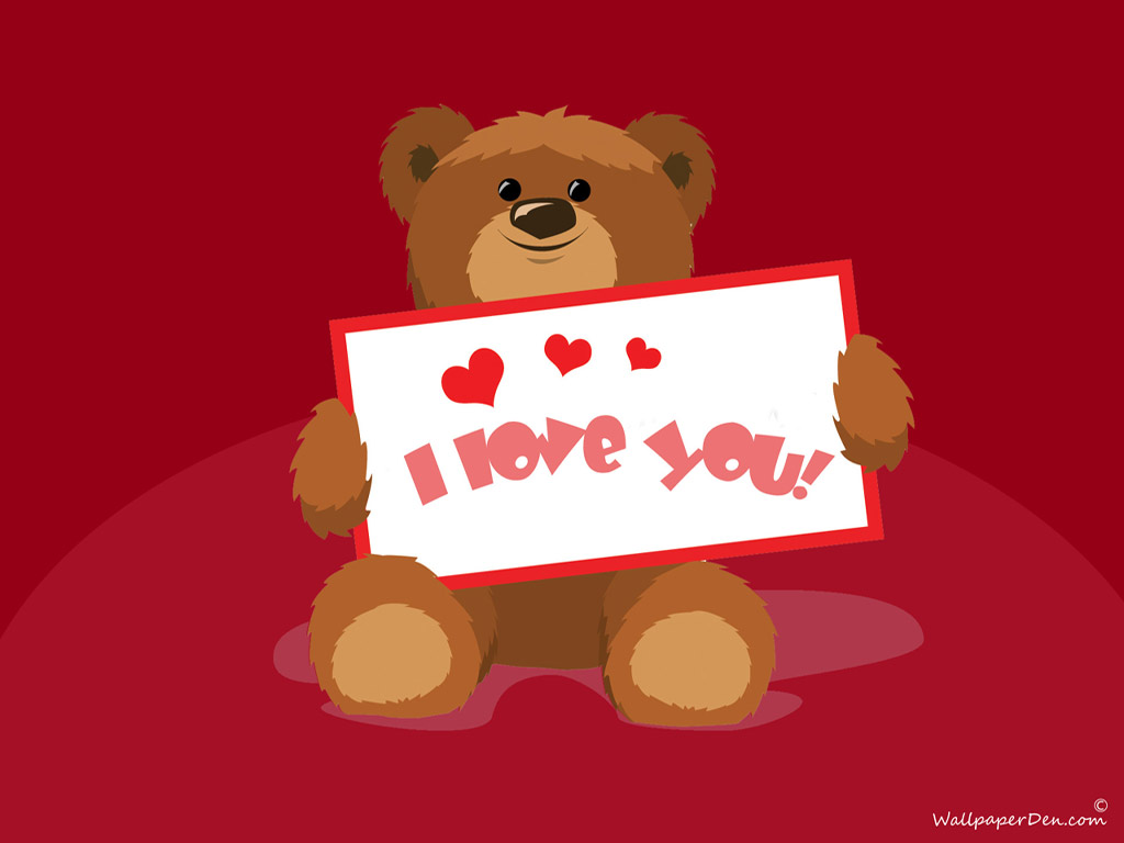 I Love You Wallpapers teddy bear