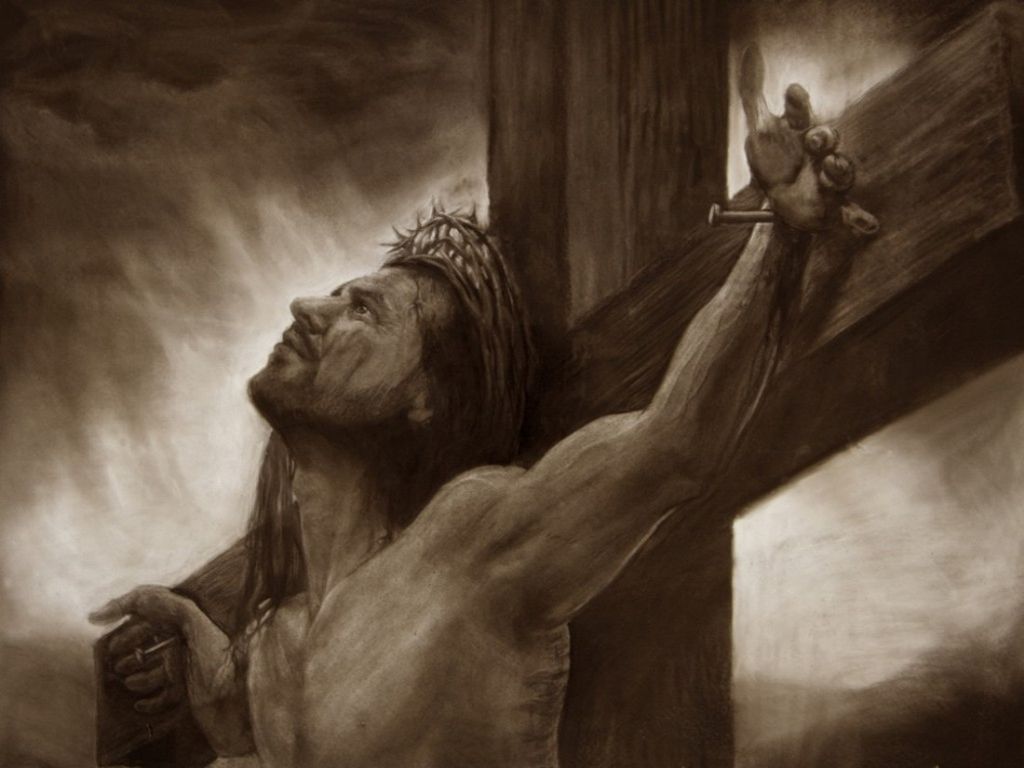 Jesus Wallpapers Images HD crucified sketch