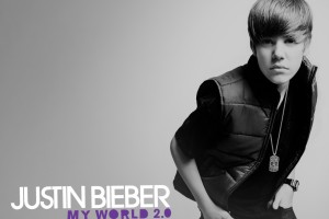 Justin Bieber grey background