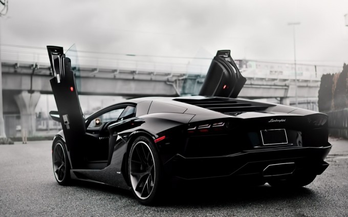 Lamborghini Aventador Wallpapers HD A29 Black - lamborghini aventador desktop sports cars, race cars, luxury cars, expensive cars, wallpapers pictures images free download