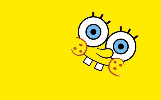SpongeBob SquarePants wallpapers HD yellow background smile tooth