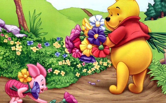 Winnie The Pooh Wallpapers HD flowers