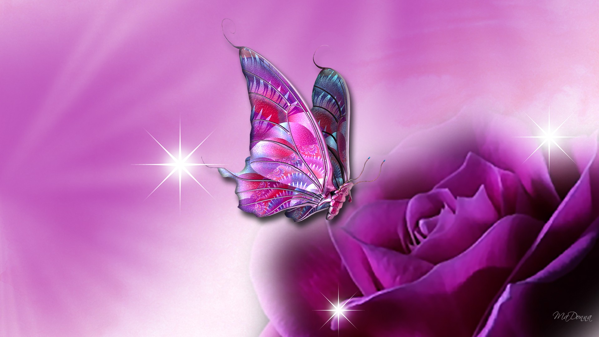 butterfly wallpaper purple
