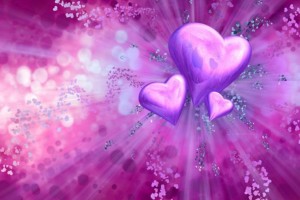 heart wallpapers purple