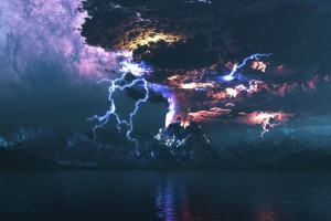 landscape wallpaper thunder