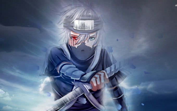Free A4 Naruto Kakashi Hataki HD Desktop background images pictures wallpapers downloads