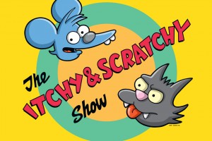 simpsons wallpaper itchy & scratchy