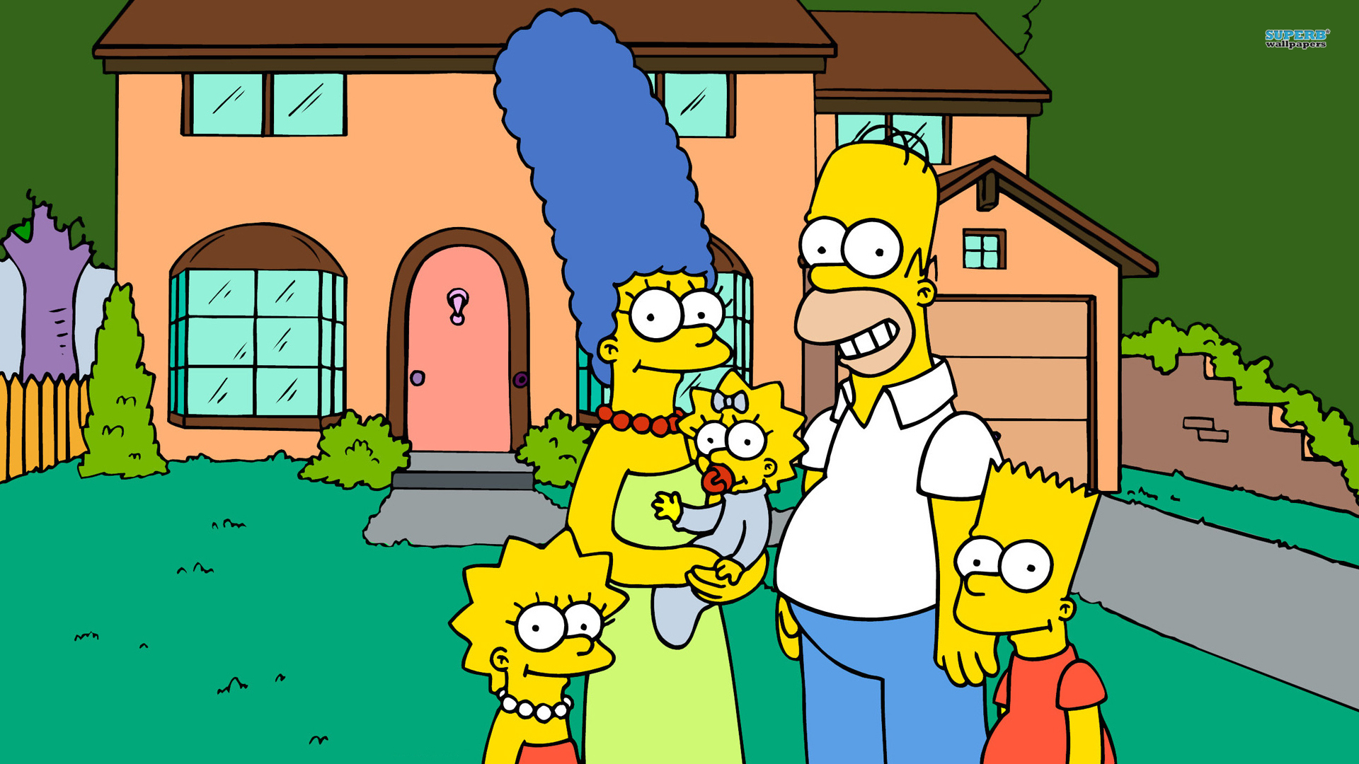 the simpsons wallpaper family