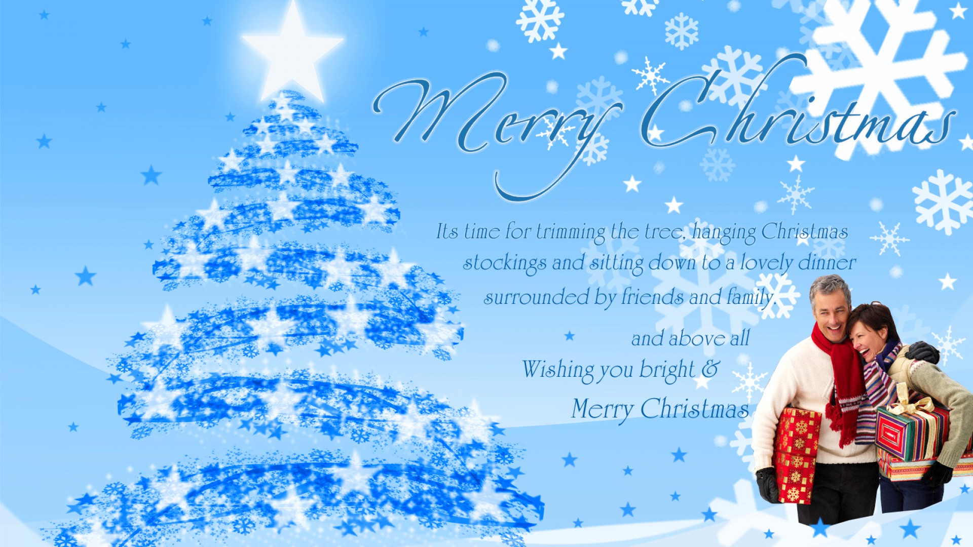 merry christmas wallpapers free blue