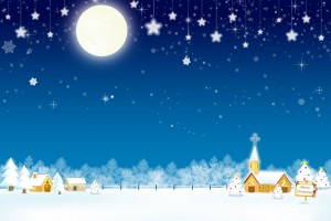 merry christmas wallpapers moon