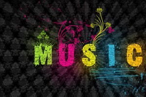 music wallpaper colorful
