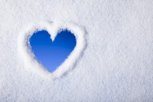snow wallpaper heart
