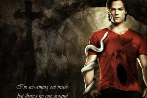 supernatural wallpapers red shirt