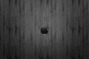 wood wallpaper apple dark