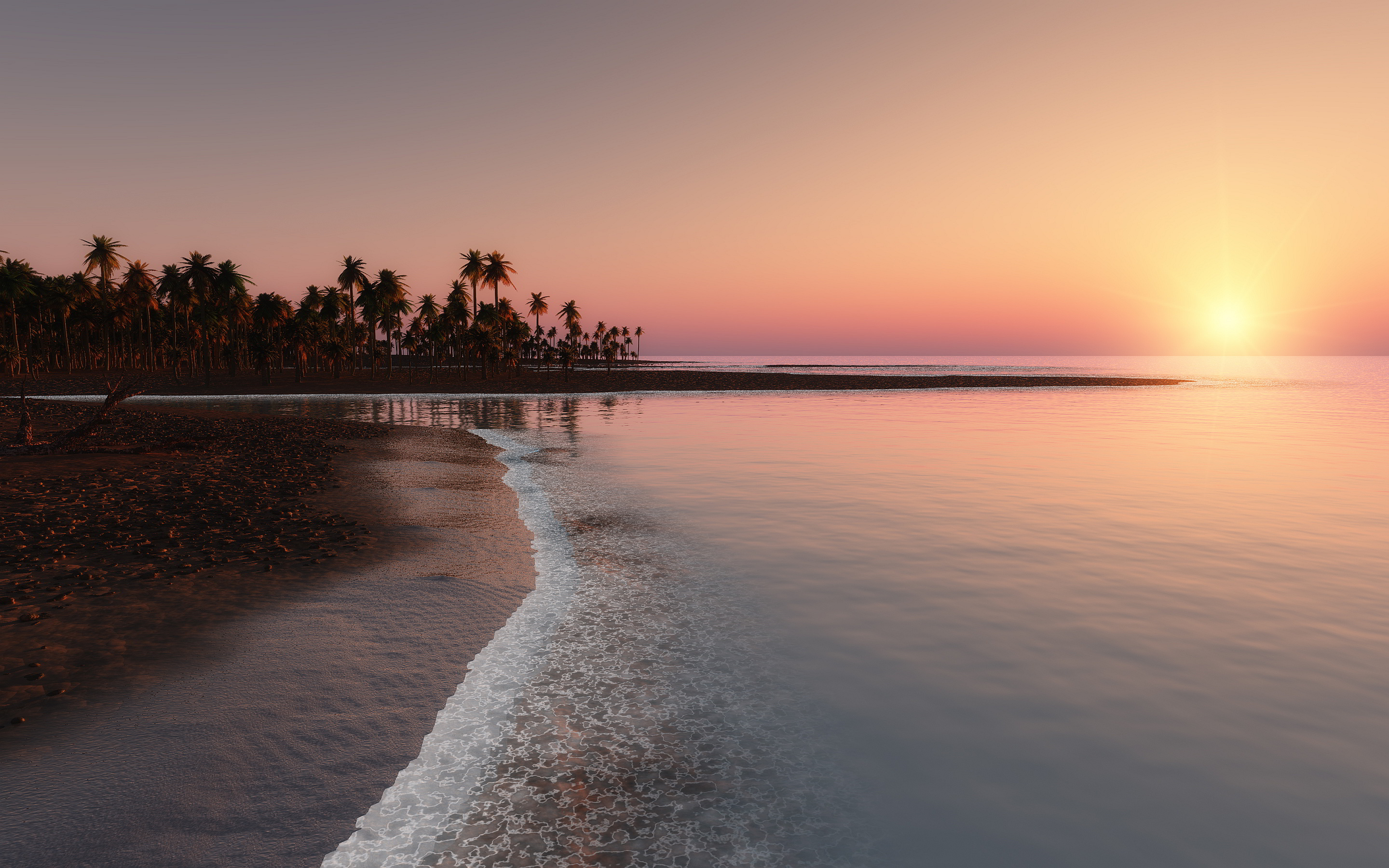 awesome sunset wallpapers tropical