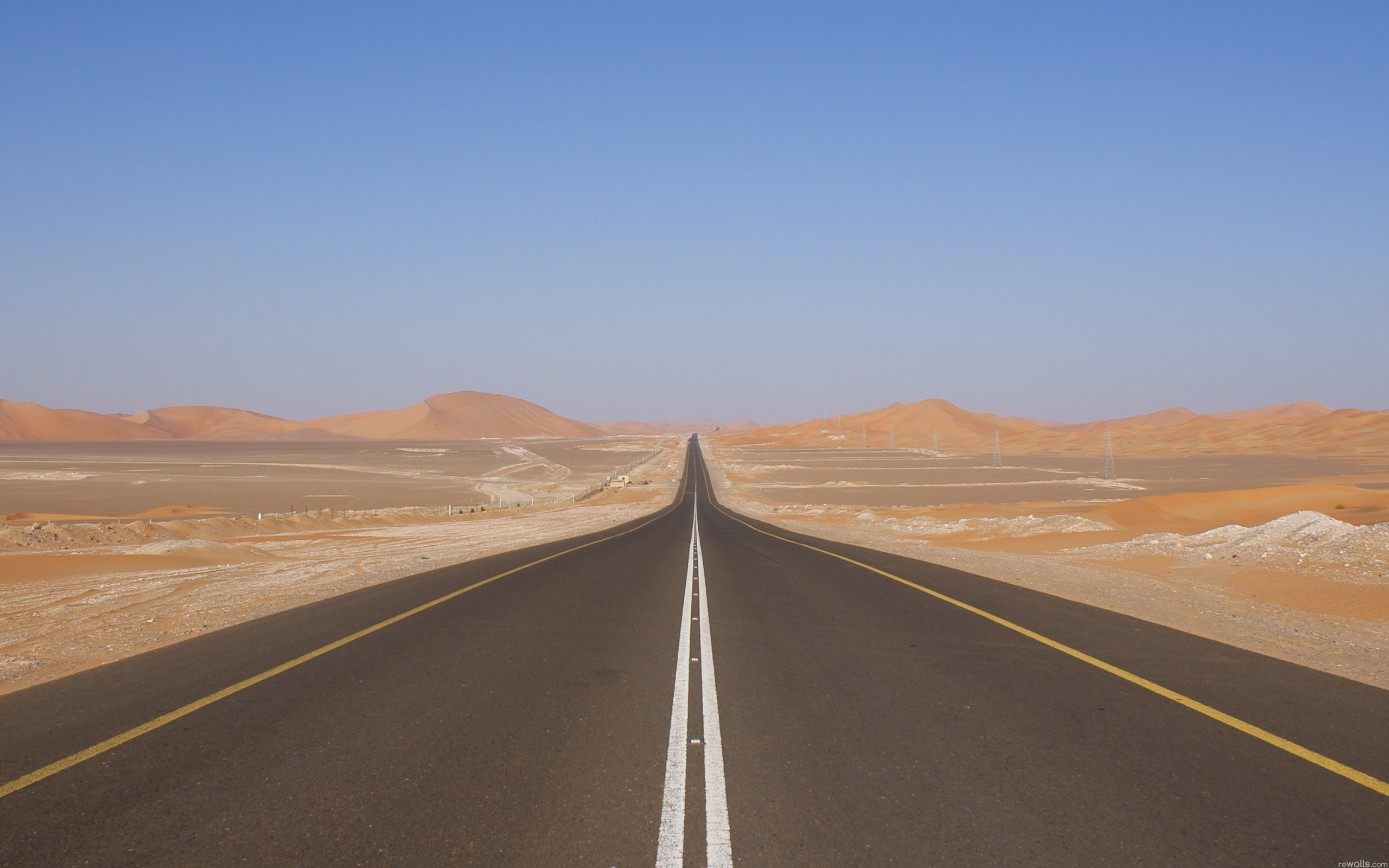 desert road wallpaper hd
