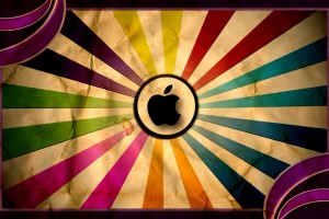Apple Logo Wallpapers HD funky rainbow