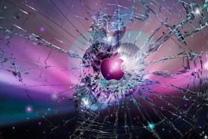 Apple Logo Wallpapers HD purple glass
