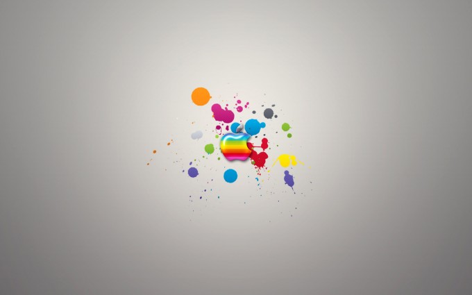 Apple Logo Wallpapers HD colorful
