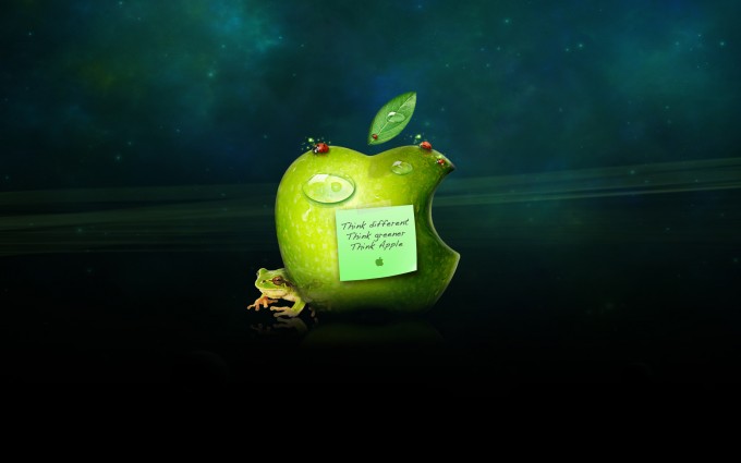 Apple Logo Wallpapers HD green