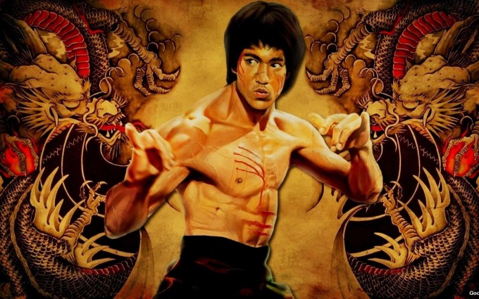 Bruce Lee Wallpapers HD yellow dragon background