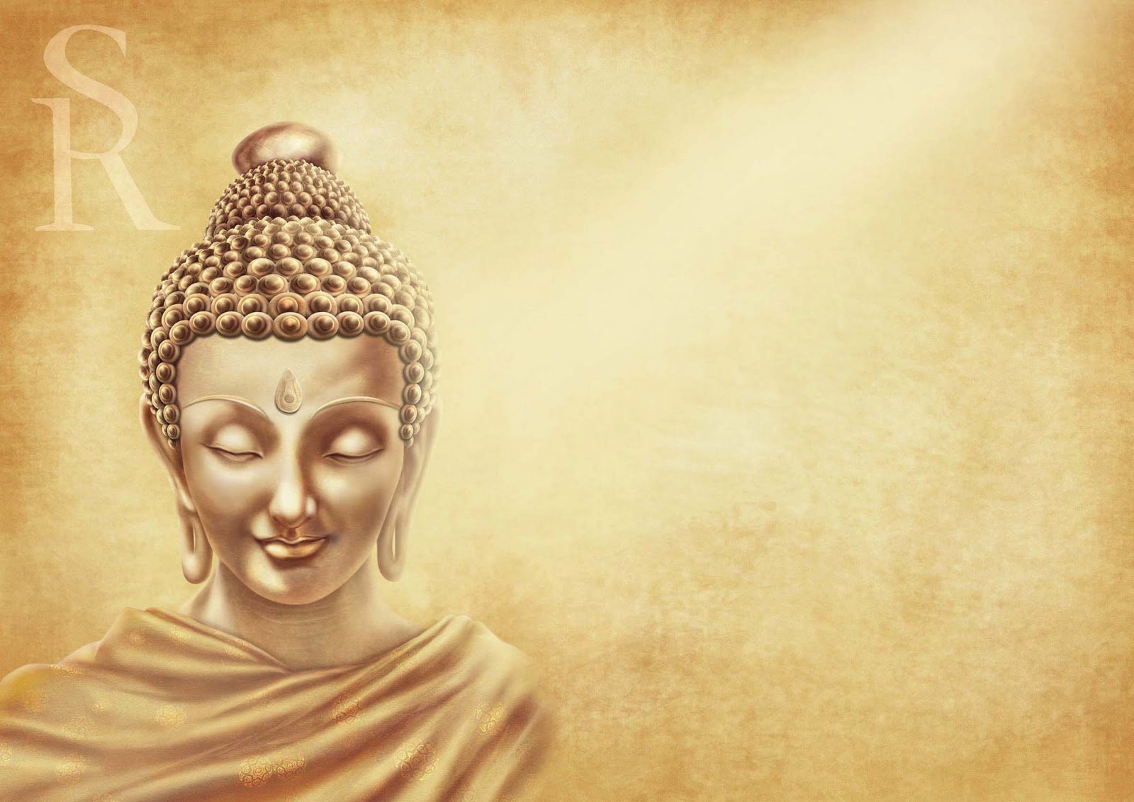 Buddha Wallpaper pictures HD yellow background