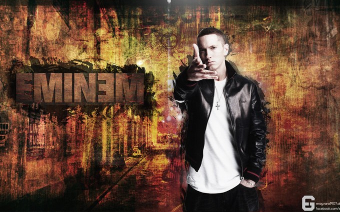 Eminem Wallpapers HD yellow faded background