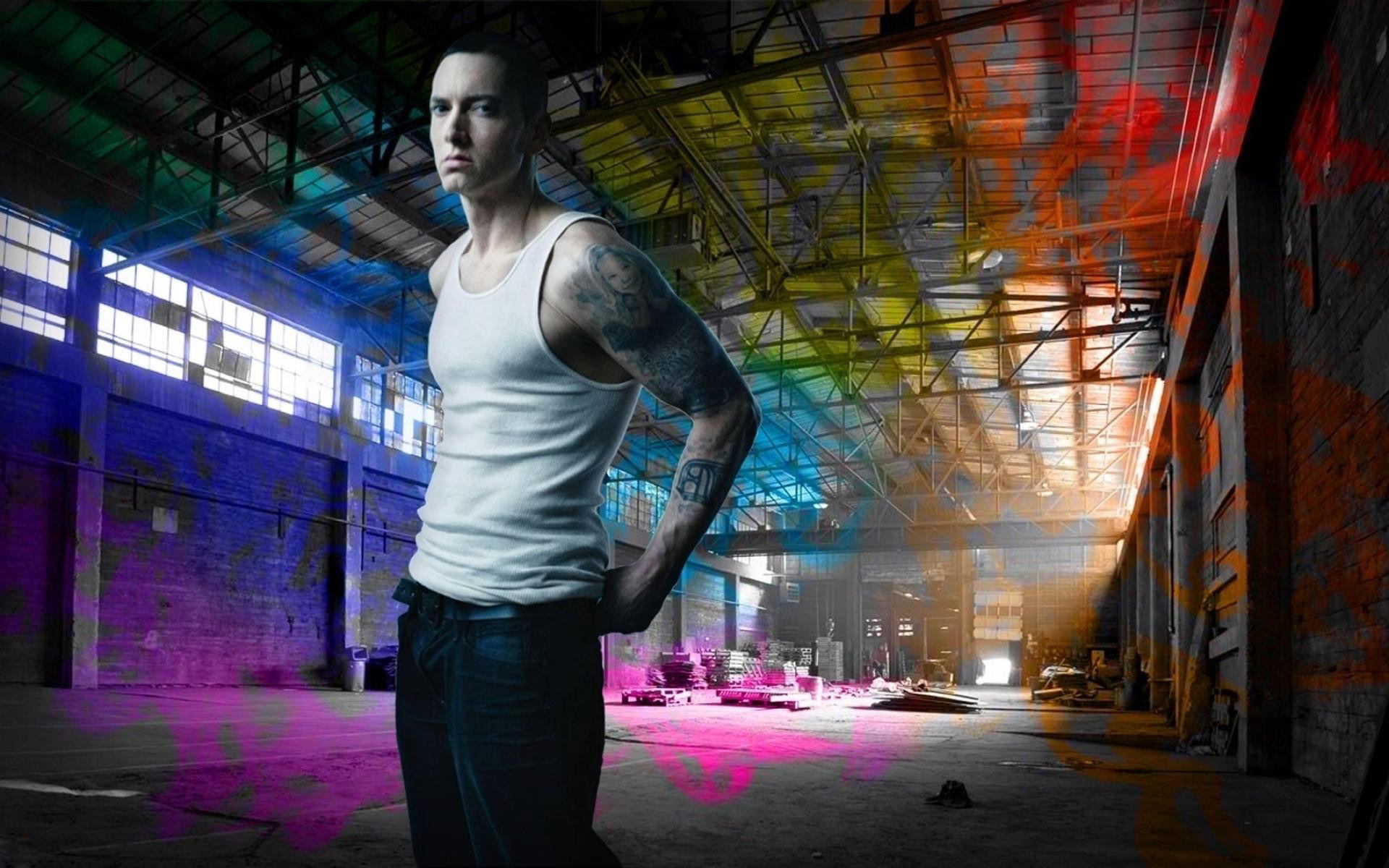 Eminem Wallpapers HD colorful right