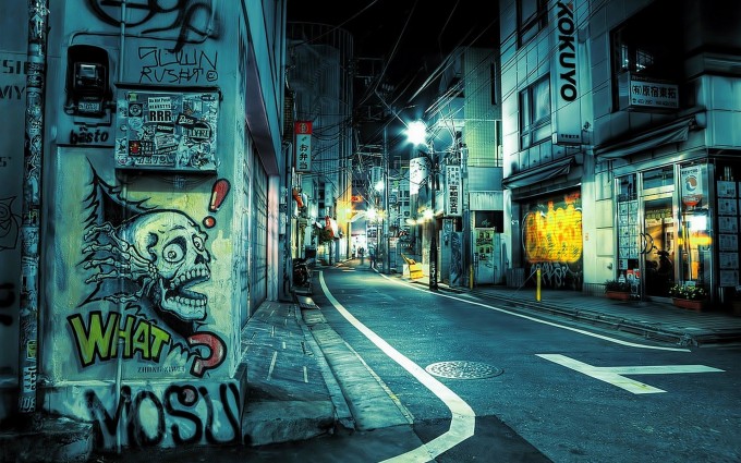 Graffiti Desktop Background wallpapers A17 Tokyo streets