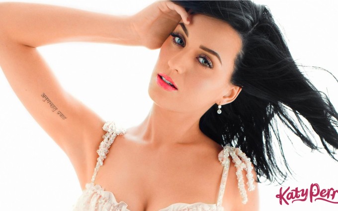Katy Perry Wallpaper white dress