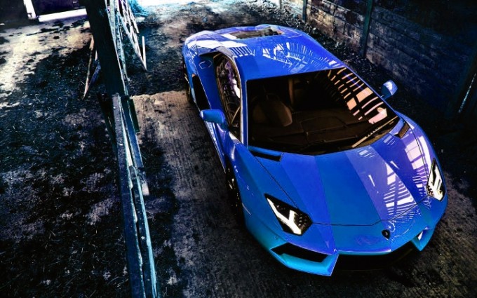 Lamborghini Aventador Wallpapers HD A23 Blue - lamborghini aventador desktop sports cars, race cars, luxury cars, expensive cars, wallpapers pictures images free download