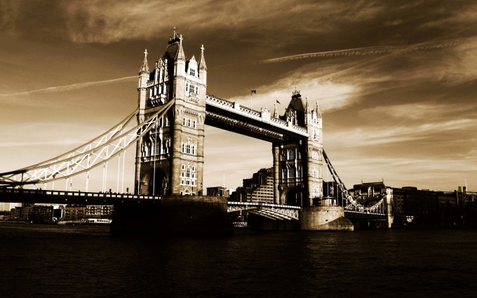 London Wallpapers bridge brown