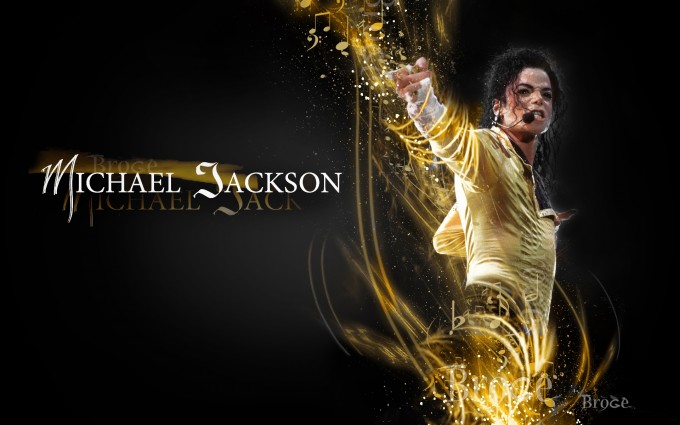 Michael Jackson Wallpapers HD Golden shirt with fonts