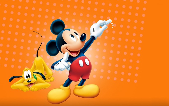 Mickey Mouse Wallpapers orange background