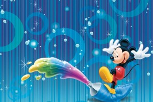 Mickey Mouse Wallpapers rainbow paste