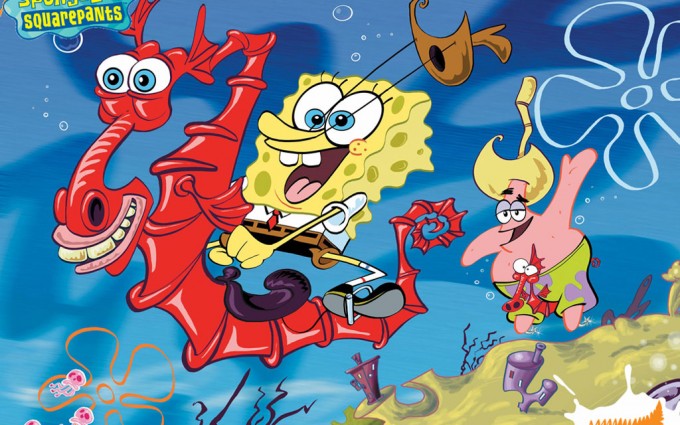 SpongeBob SquarePants wallpapers HD blue background
