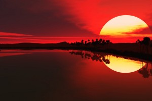 desktop background sunset