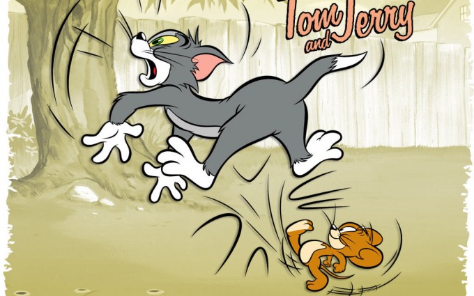 Tom and Jerry Wallpapers running kick
