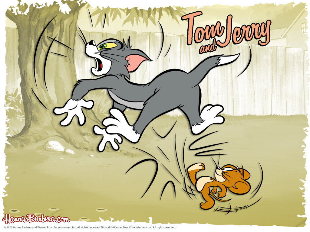 Tom and Jerry Wallpapers running kick