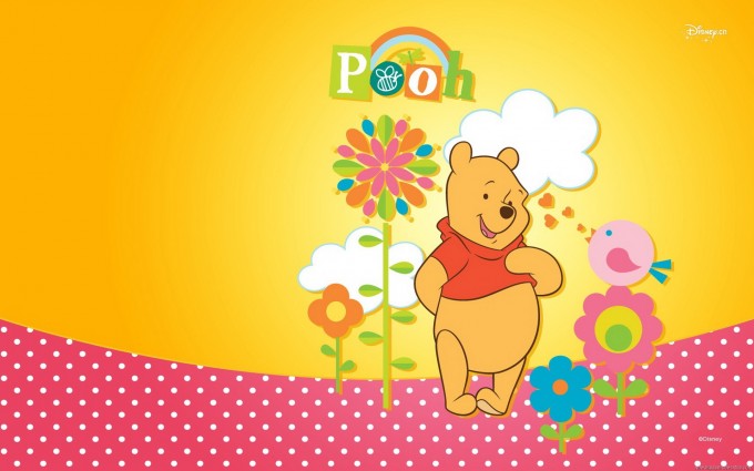 Winnie The Pooh Wallpapers HD pink dots