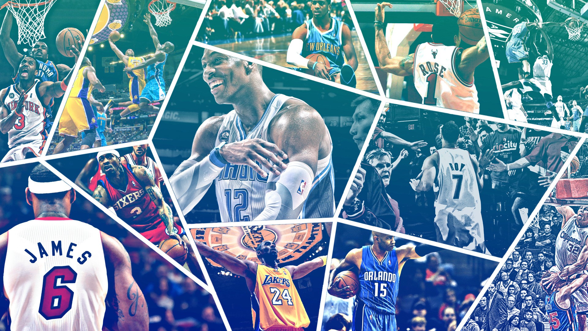basketball wallpapers collage