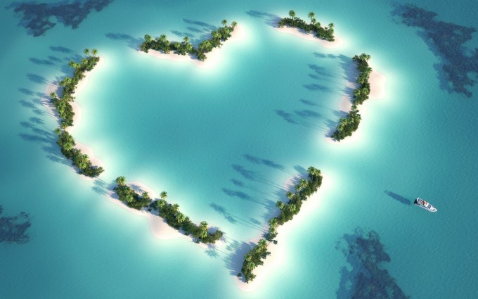 heart wallpapers island