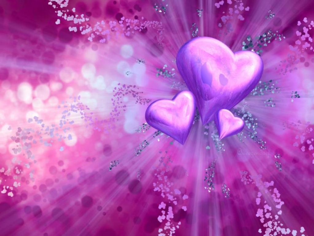 heart wallpapers purple