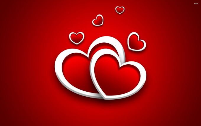 heart wallpapers red